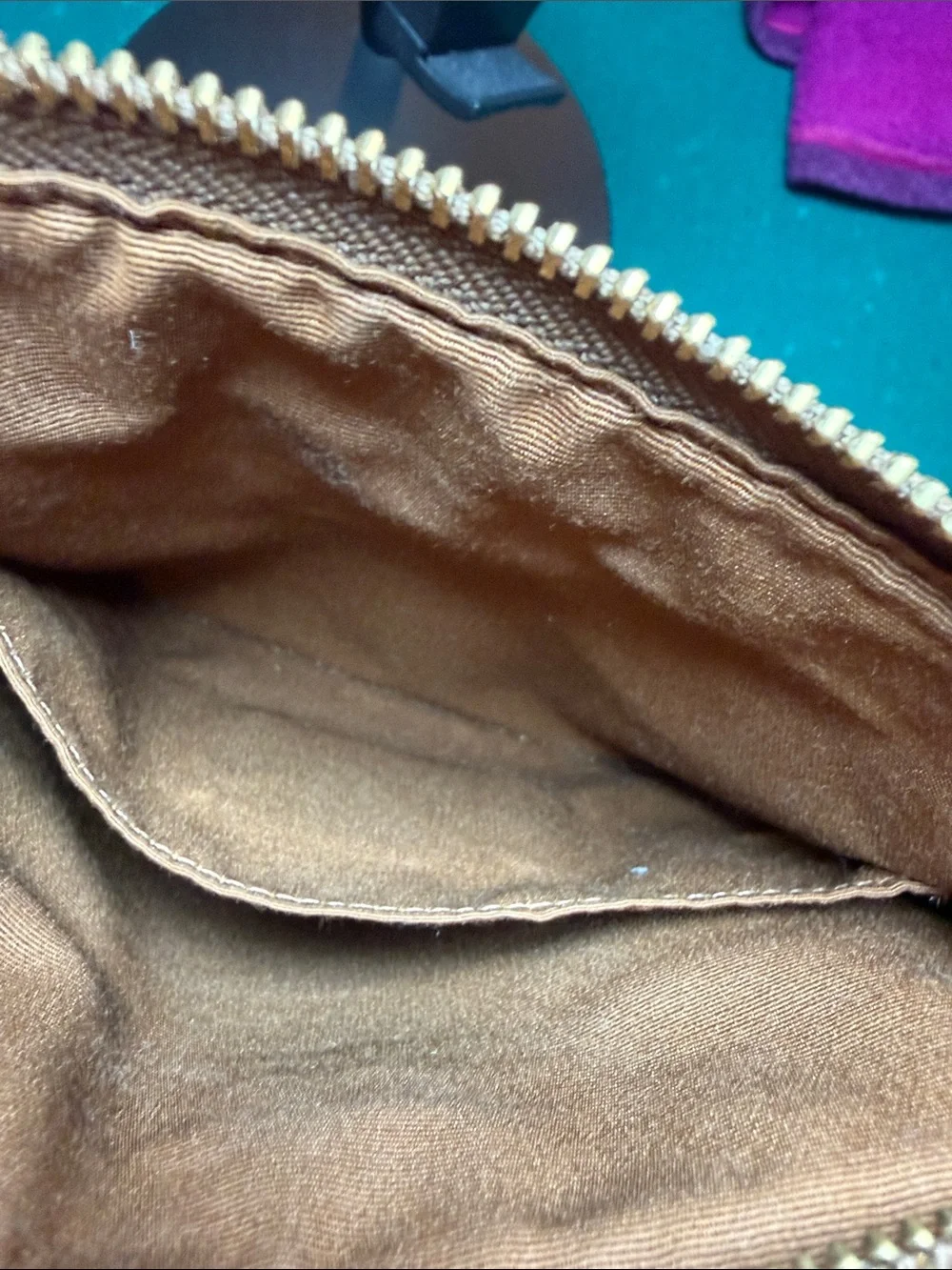 Coach North South Tan Signature Canvas Crossbody Bag F58309
